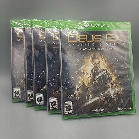Deus Ex: Mankind Divided - Xbox One Lot of 5 Factory Sealed - Picture 1 of 9